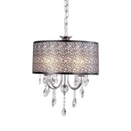 Designer Touch Decorative Traditional Classic Crystal Chrome Metal Chandelier