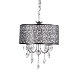 Designer Touch Decorative Traditional Classic Crystal Chrome Metal Chandelier
