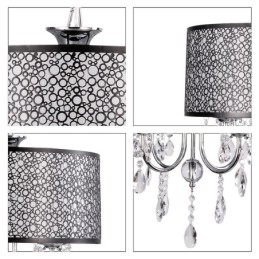 Designer Touch Decorative Traditional Classic Crystal Chrome Metal Chandelier