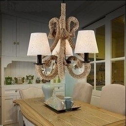 Designer Touch Decorative Retro Minimalist Creative Rope Chandelier