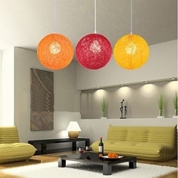 Designer Touch Decorative CreativeAmerican Country Creative Cany Art Color Droplight And Spherical Shape Lamp Light