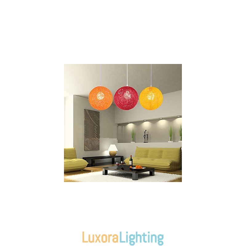 Designer Touch Decorative CreativeAmerican Country Creative Cany Art Color Droplight And Spherical Shape Lamp Light