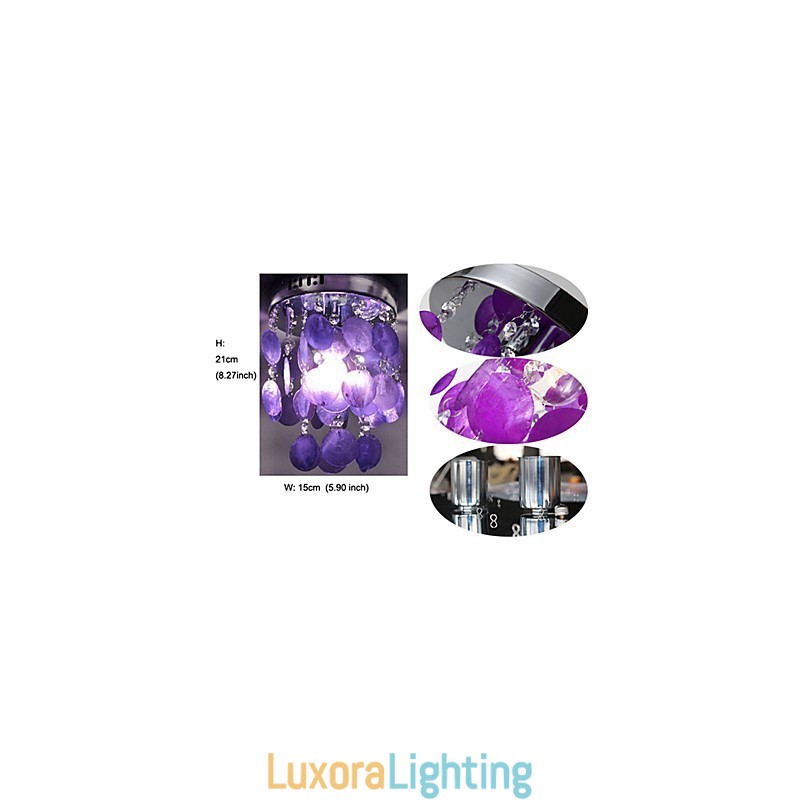 Designer Touch Decorative Modern Contemporary Mini Style Chrome Pendant Light