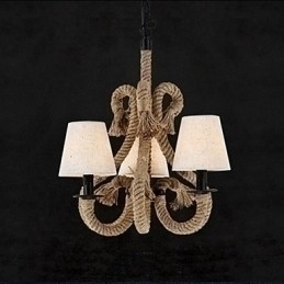 Designer Touch Decorative Retro Minimalist Creative Rope Chandelier