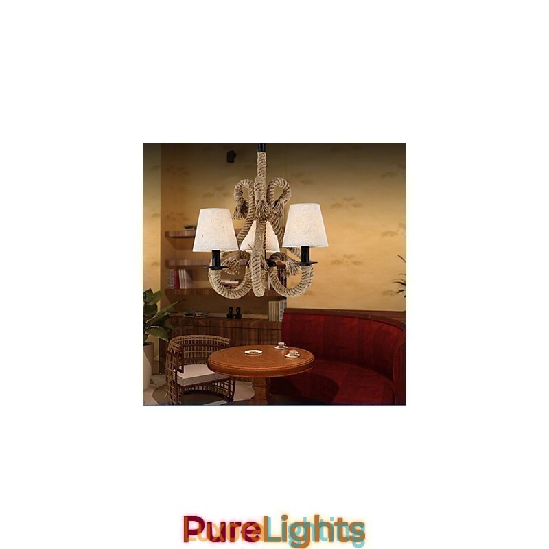 Designer Touch Decorative Retro Minimalist Creative Rope Chandelier