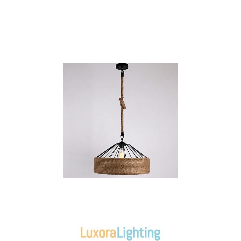 Designer Touch Decorative 1 Light Rope Pendant Light Mini Style Modern Contemporary Country