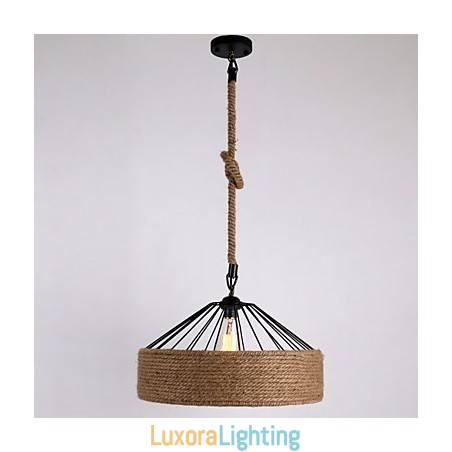 Designer Touch Decorative 1 Light Rope Pendant Light Mini Style Modern Contemporary Country