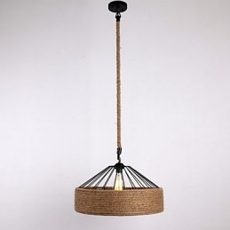 Designer Touch Decorative 1 Light Rope Pendant Light Mini Style Modern Contemporary Country