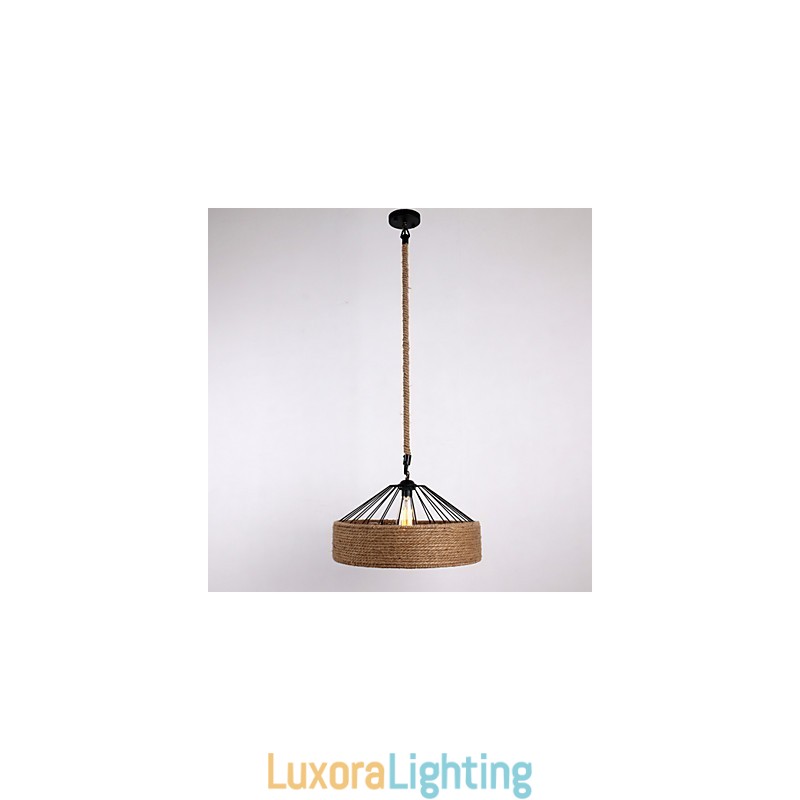 Designer Touch Decorative 1 Light Rope Pendant Light Mini Style Modern Contemporary Country