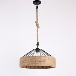 Designer Touch Decorative 1 Light Rope Pendant Light Mini Style Modern Contemporary Country
