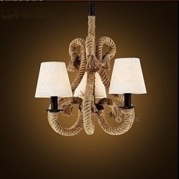Designer Touch Decorative Retro Minimalist Creative Rope Chandelier