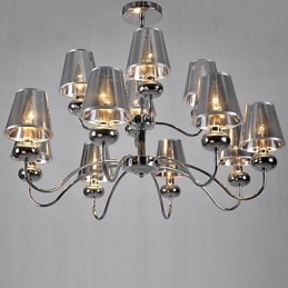 Designer Touch Decorative imum Modern Contemporary Traditional Classic Mini Style Chrome Metal Chandelier Pendant Light Dining