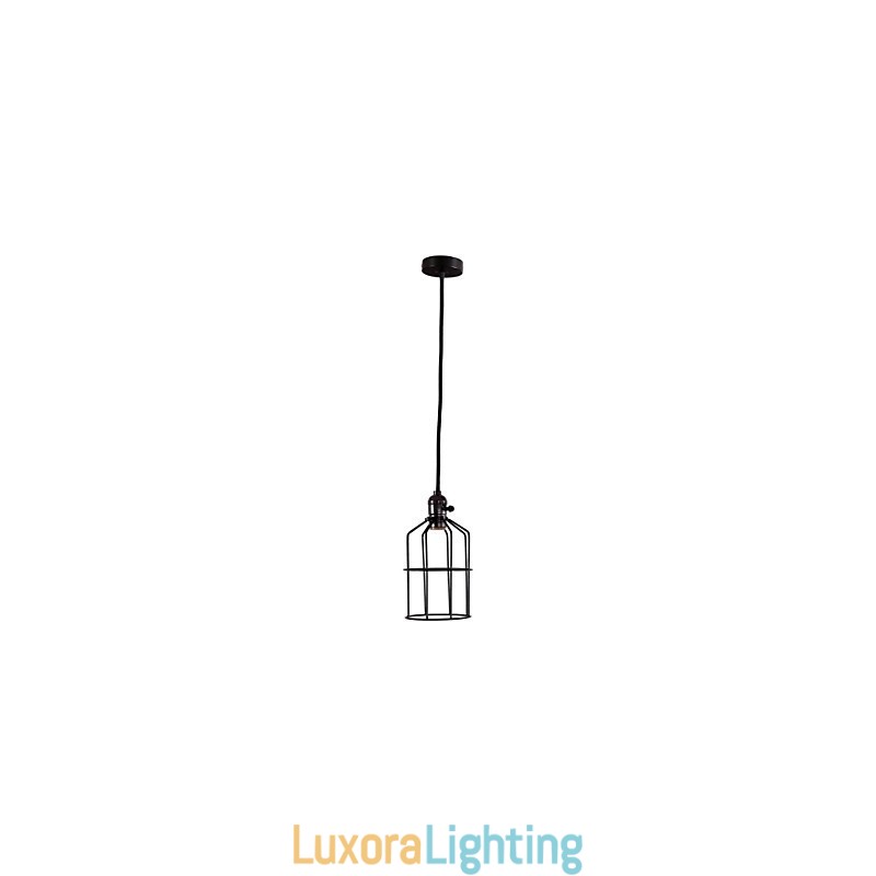 Designer Touch Decorative Retro Mini Style Painting Metal Pendant Light Garage