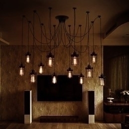 Designer Touch Decorative American Country Retro 12 Head Beauty Flower Pendant