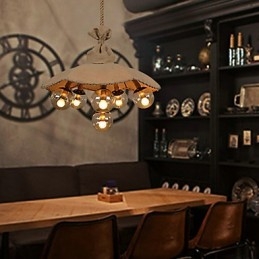 Designer Touch Decorative Country Painting Metal Chandelier Pendant LightBedroom