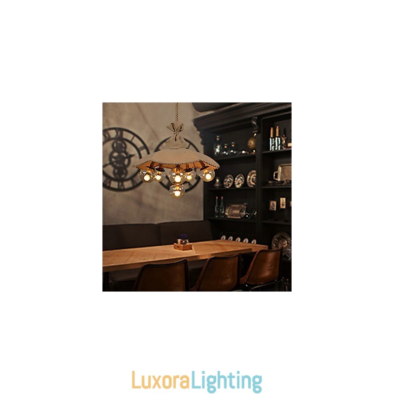 Designer Touch Decorative Country Painting Metal Chandelier Pendant LightBedroom