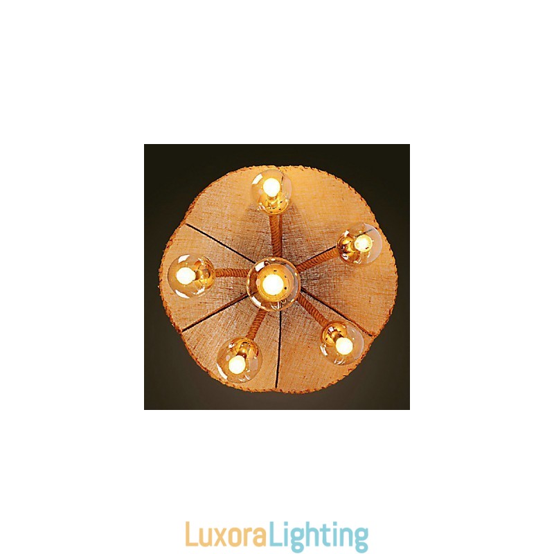 Designer Touch Decorative Country Painting Metal Chandelier Pendant LightBedroom