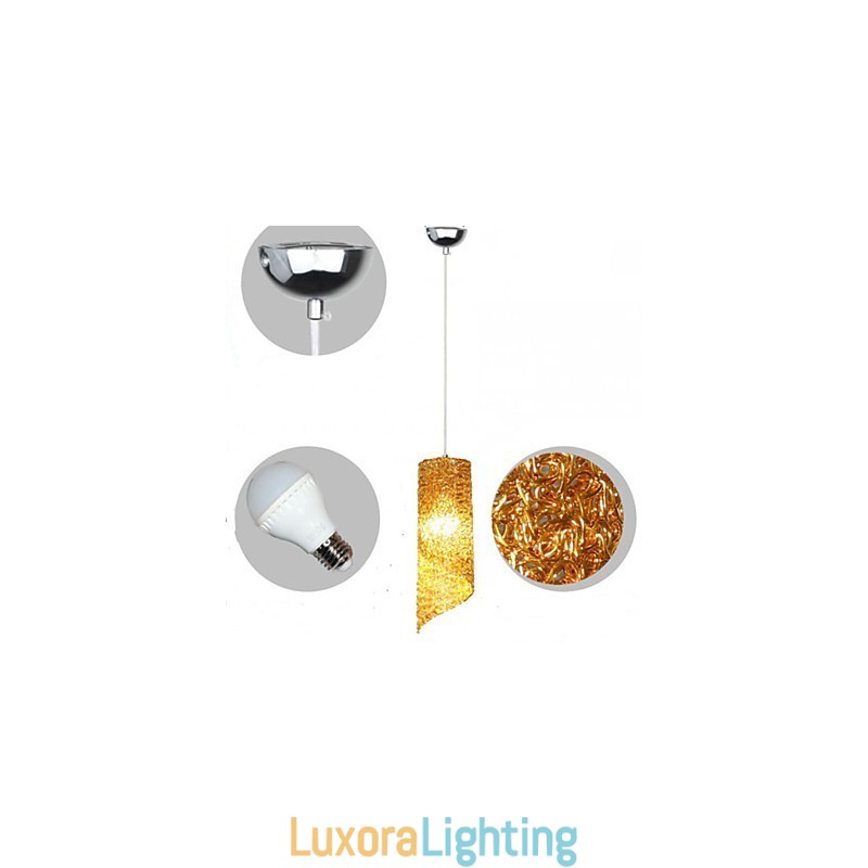 Designer Touch Decorative Single Head Cylindrical Round long Aluminum Cylinder Creative lamps