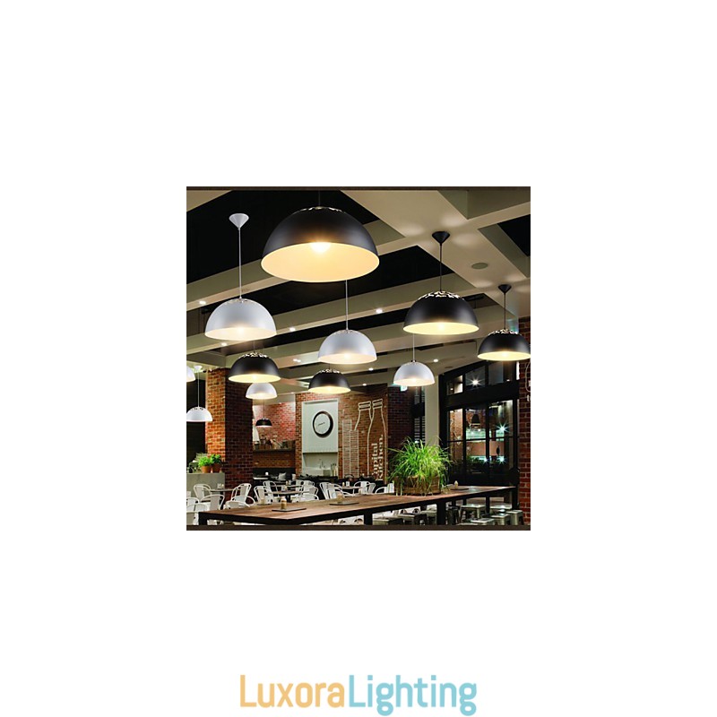 Designer Touch Decorative Vintage Style Minimalist 1 Light Pendant with Carved Shade Pendant Light