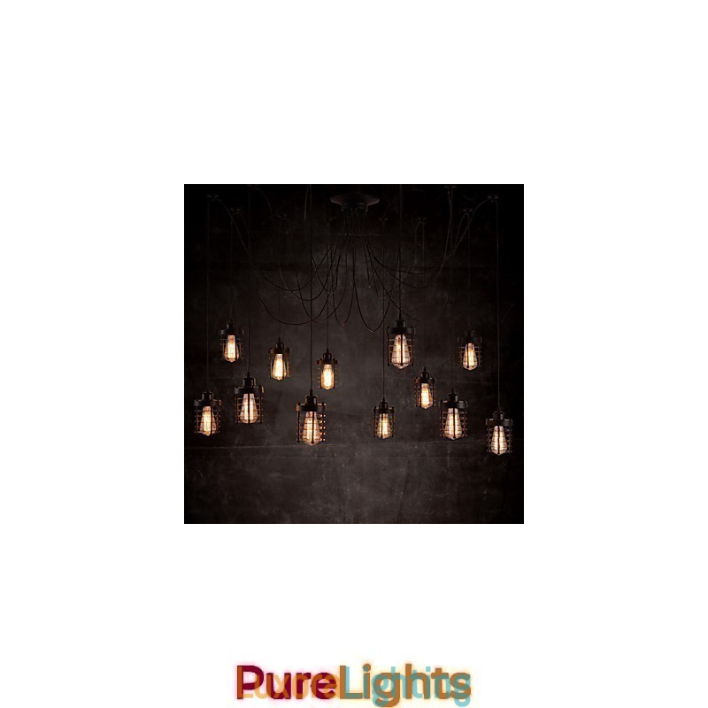 Designer Touch Decorative American Country Retro 12 Head Beauty Flower Pendant