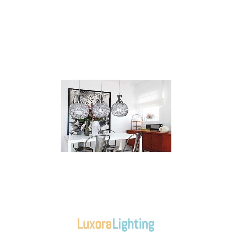 Designer Touch Decorative Modern Contemporary Brushed Metal Flush Mount