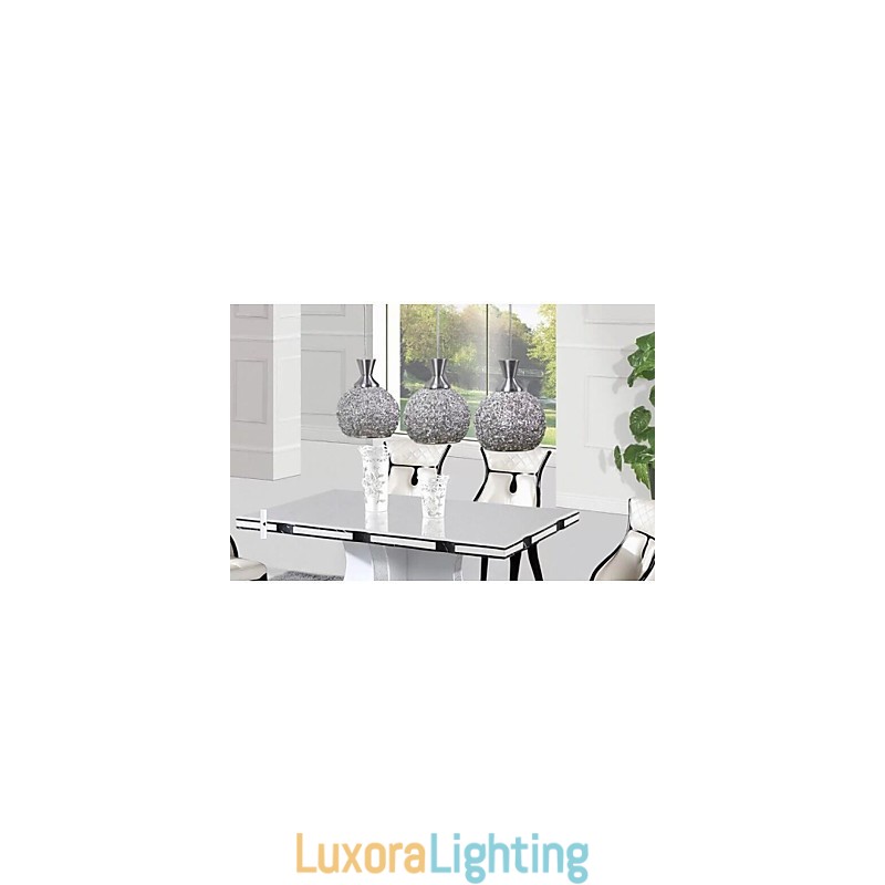 Designer Touch Decorative Modern Contemporary Brushed Metal Flush Mount