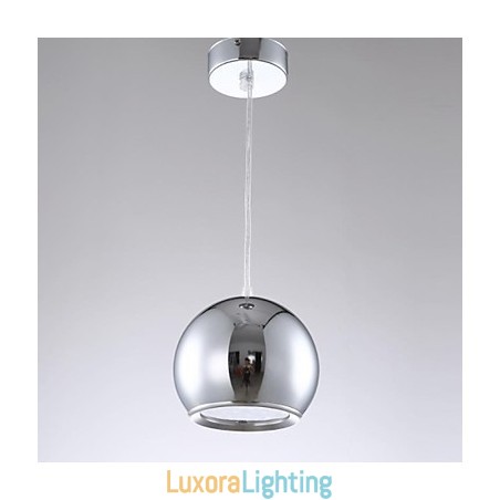 Designer Touch Decorative Modern Contemporary Globe Electroplated Metal Pendant Light