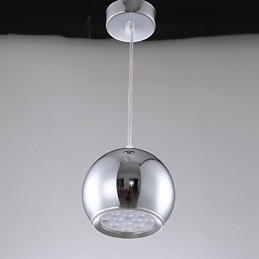 Designer Touch Decorative Modern Contemporary Globe Electroplated Metal Pendant Light