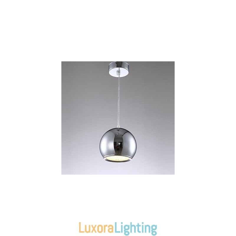 Designer Touch Decorative Modern Contemporary Globe Electroplated Metal Pendant Light