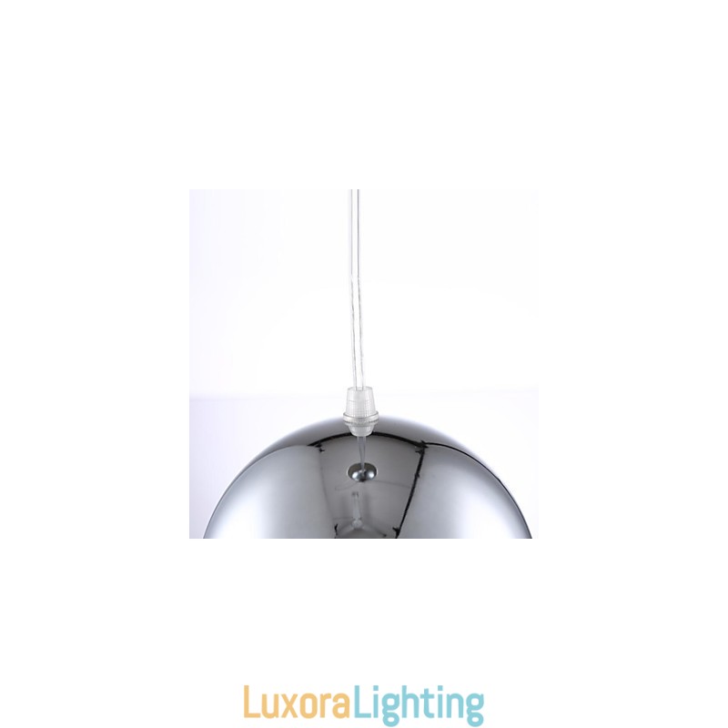 Designer Touch Decorative Modern Contemporary Globe Electroplated Metal Pendant Light