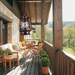 Designer Touch Decorative Country Lantern Mini Style Bronze Pendant Light