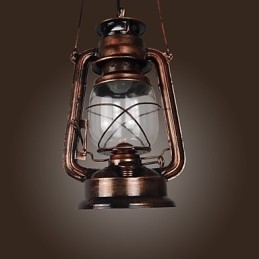Designer Touch Decorative Country Lantern Mini Style Bronze Pendant Light