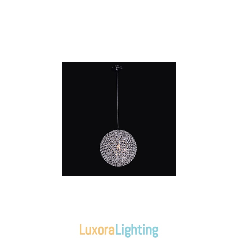 Designer Touch Decorative Simple Spherical Metal Frame K9 Crystal Chandelier