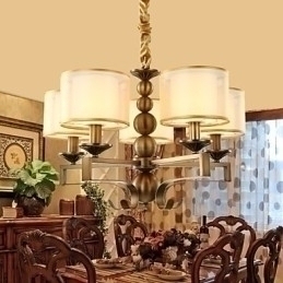 Designer Touch Decorative Rustic Lodge Vintage Mini Style Electroplated Metal Chandelier