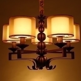 Designer Touch Decorative Rustic Lodge Vintage Mini Style Electroplated Metal Chandelier