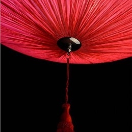 Designer Touch Decorative Lotus Leaf Modern Marine Cloth Art Droplight Of Red Lanterns Lamp Light