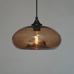 Designer Touch Decorative Modern Characteristic 1 Light Pendant With Transparent Shade