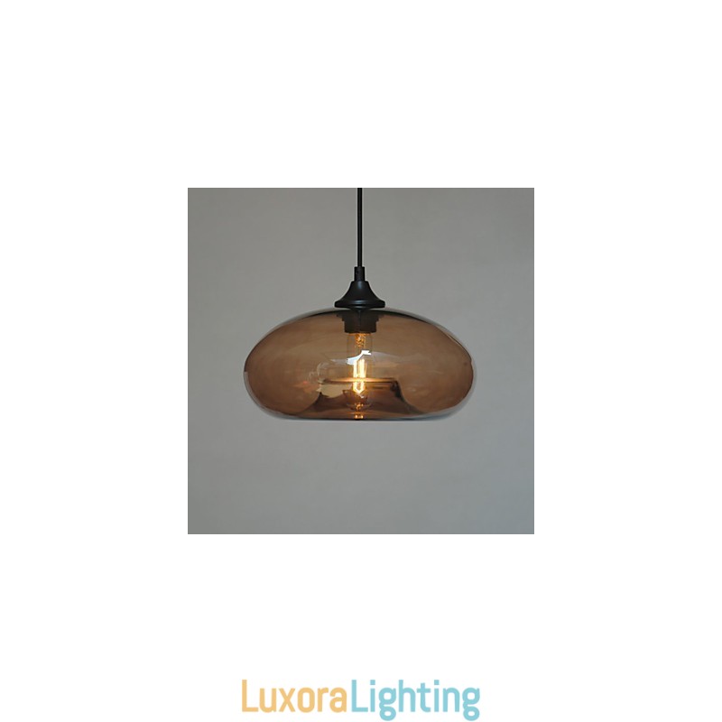 Designer Touch Decorative Modern Characteristic 1 Light Pendant With Transparent Shade