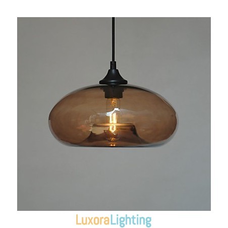 Designer Touch Decorative Modern Characteristic 1 Light Pendant With Transparent Shade