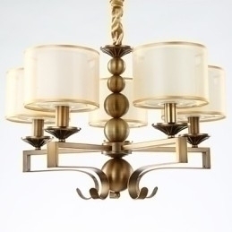 Designer Touch Decorative Rustic Lodge Vintage Mini Style Electroplated Metal Chandelier