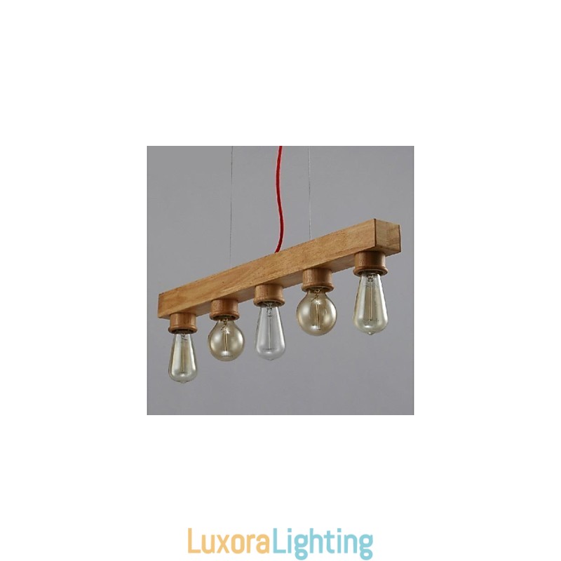Designer Touch Decorative Modern Contemporary Traditional Classic Mini Style Painting Wood Bamboo Pendant Light