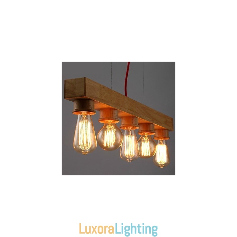 Designer Touch Decorative Modern Contemporary Traditional Classic Mini Style Painting Wood Bamboo Pendant Light