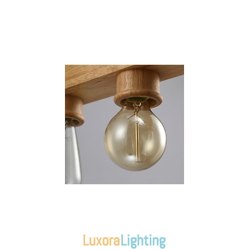 Designer Touch Decorative Modern Contemporary Traditional Classic Mini Style Painting Wood Bamboo Pendant Light