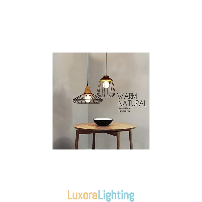 Designer Touch Decorative Nordic Creative Wrought Iron Chandelier Cafe Retro Net Droplight