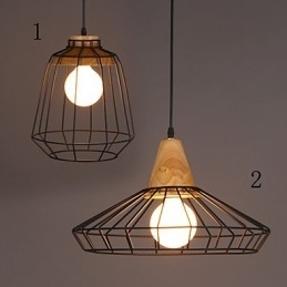 Designer Touch Decorative Nordic Creative Wrought Iron Chandelier Cafe Retro Net Droplight