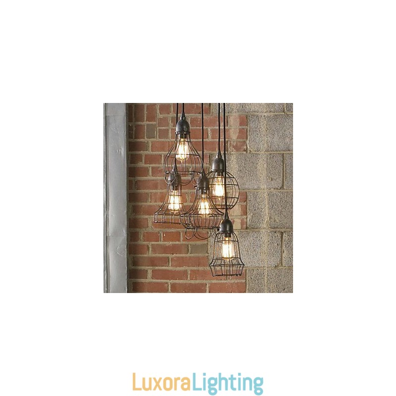 Designer Touch Decorative Country Mini Style Painting Metal Chandelier