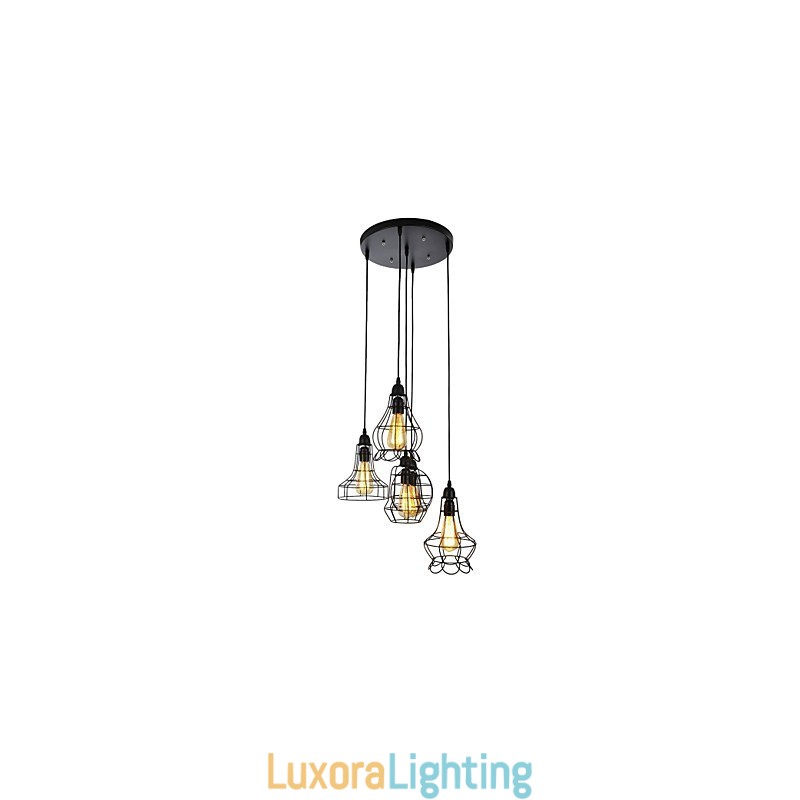 Designer Touch Decorative Country Mini Style Painting Metal Chandelier