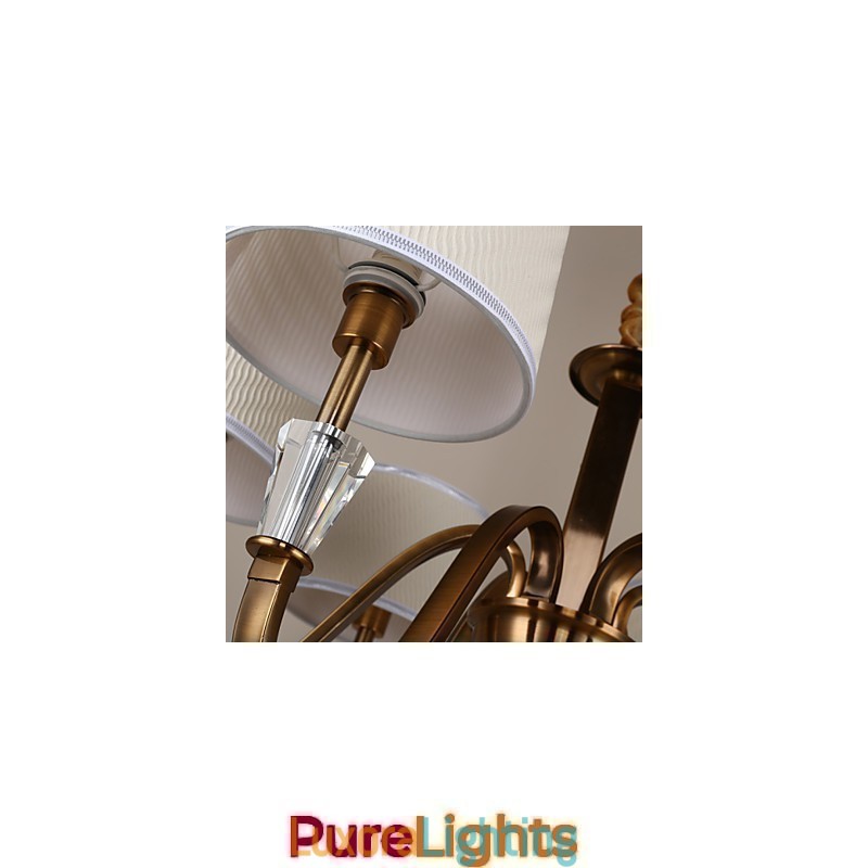 Designer Touch Decorative Rustic Lodge Vintage Crystal Mini Style Electroplated Metal Chandelier