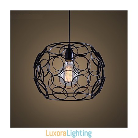 Designer Touch Decorative Creative Contracted Nordic Wrought Iron Glass Single Head Droplight Lamp Light