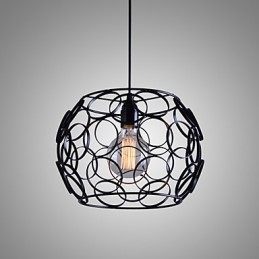 Designer Touch Decorative Creative Contracted Nordic Wrought Iron Glass Single Head Droplight Lamp Light